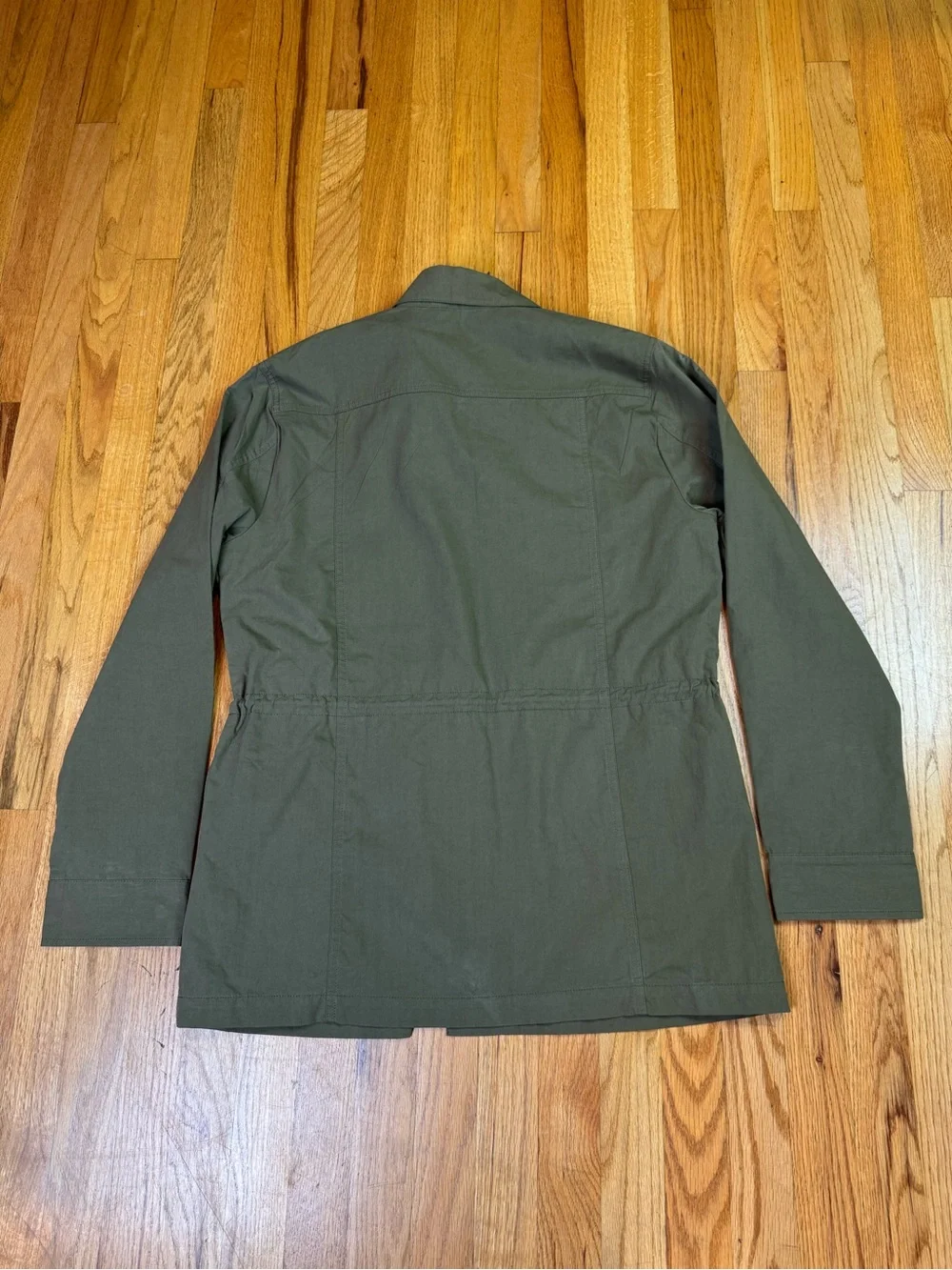 True Religion Men’s Medium Olive Green Cargo Field Jacket Button 103812 Pockets
